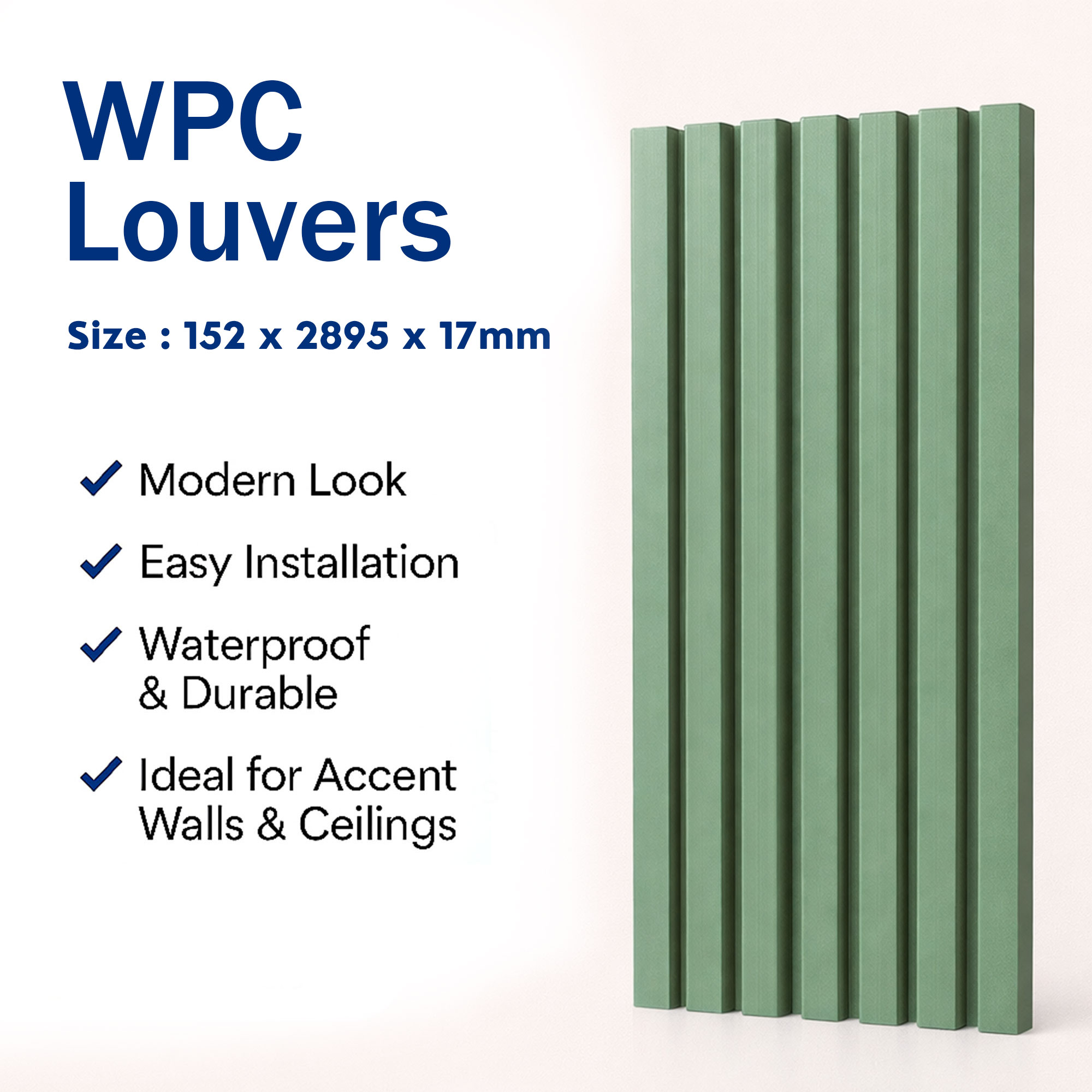 17 MM WPC LOUVERS