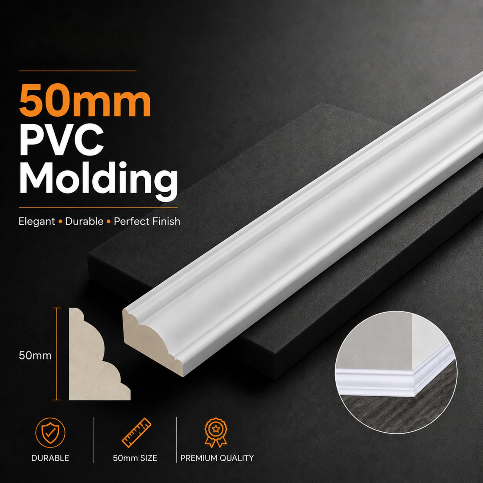50MM PVC MOLDING