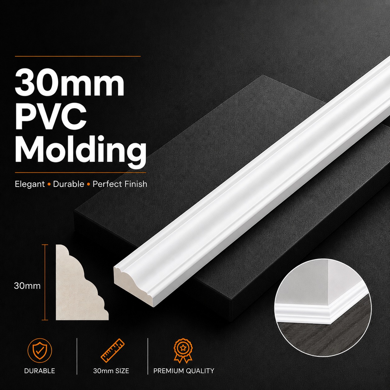 30MM PVC MOLDING
