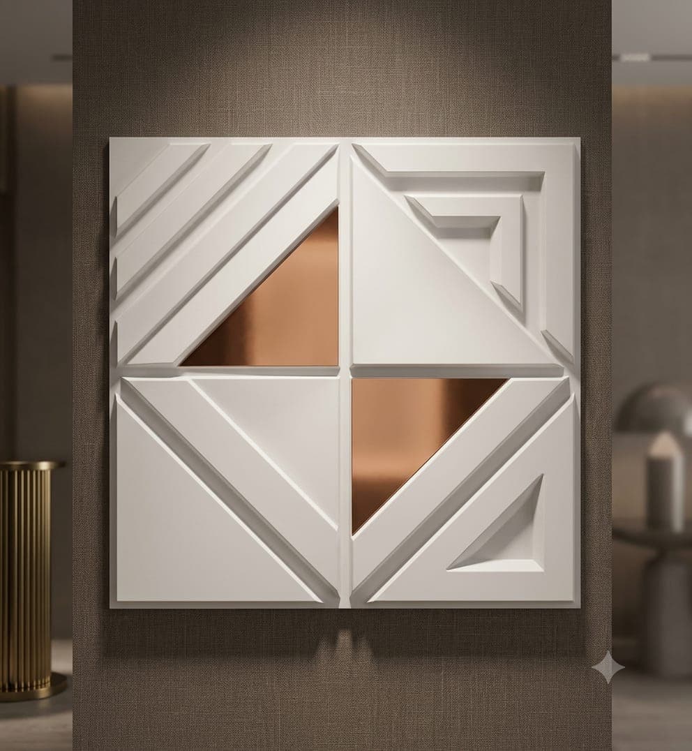 White 3D PVC PANEL